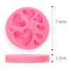 3D Diy Heart Fondant Mold Силиконовая форма для украшения торта Craft Сахарная шоколадная форма