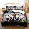 3D Printed Manowar Bedding Set Boys Girls Twin Queen Size Duvet Cover Pillowcase Bed Kids Adult Fashion Home Textileextile