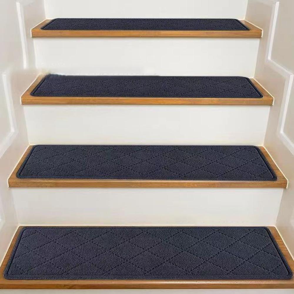 1 шт. Модные нескользящие коврики для ступеней, самоклеящиеся, 8x30 дюймов, ковровое покрытие, моющееся, многоразовое, ковровая дорожка для большинства ступеней