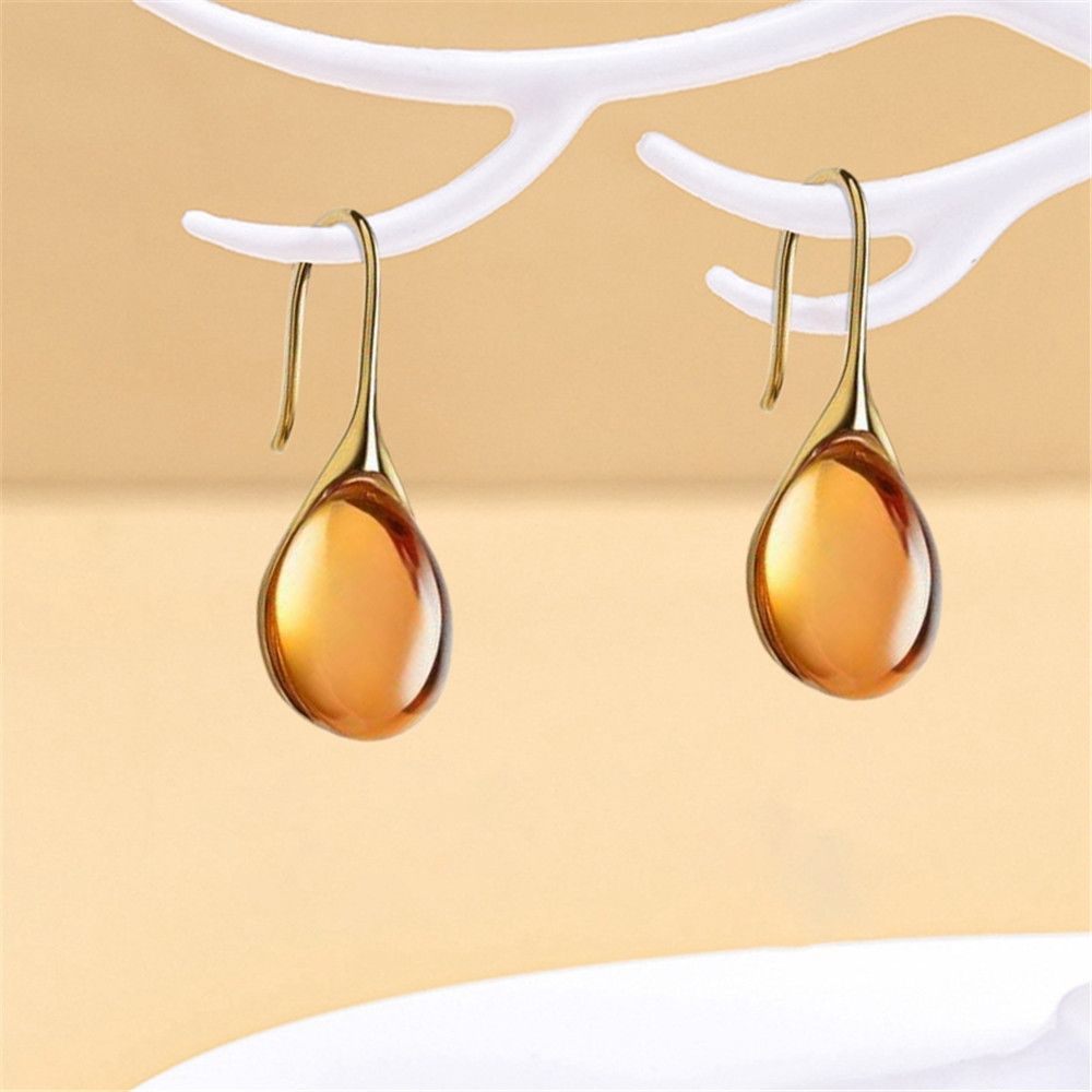 Панк-подарок Изысканные серьги-крючки с подвесками Серьги с натуральным синим камнем Ювелирные аксессуары