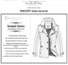 Men's Autumn Casual Washed Mid-Length Windbreaker Jacket