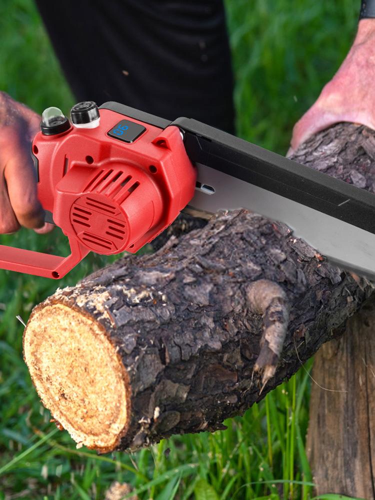 ONEVAN 8-дюймовая бесщеточная электрическая пила с масляным баллончиком, аккумуляторный инструмент для обрезки деревьев, цепная пила для деревообработки, аккумулятор Makita 18 В