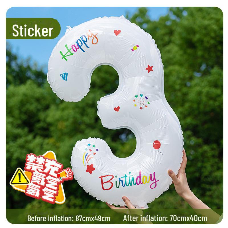 1st Birthday Balloon Cake Scene Decoration for Baby, Boys & Girls – Party Photo Props