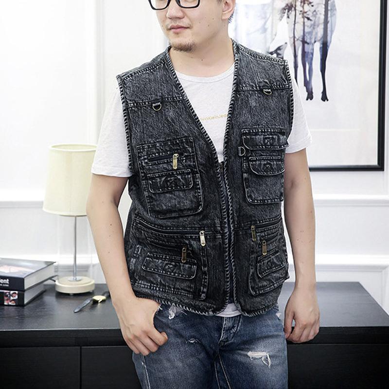 Men's Denim Vest 2024 Summer and Autumn Sleeveless Men's Vest Jacket Designer Vest Men's Clothing
