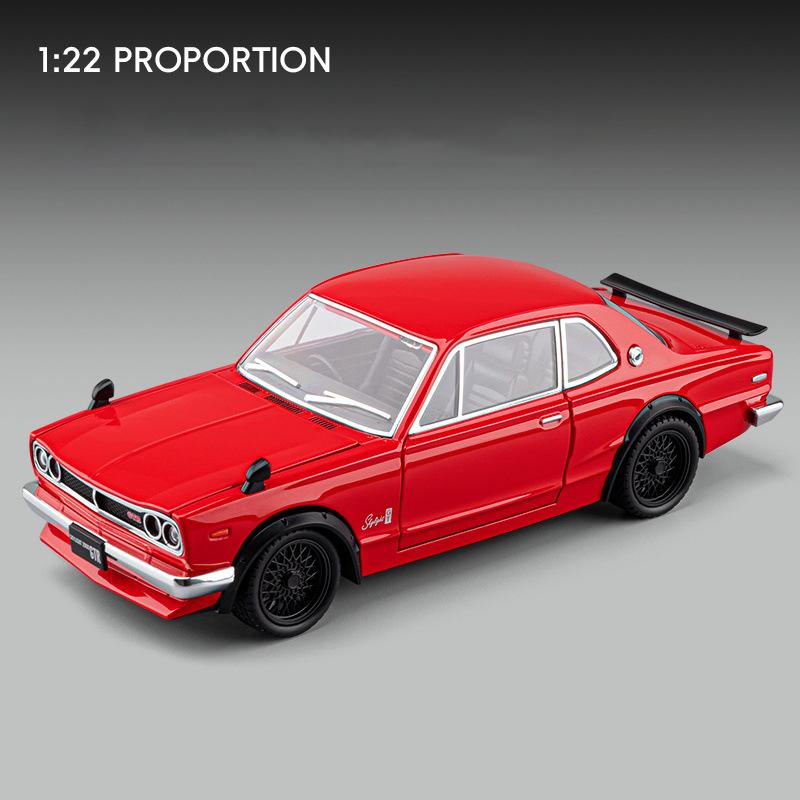 1:24 Skyline 2000 Gt-R Сплав Классическая Спортивная Машина Модель Литьевой Металл Гонки Транспортные Средства Модель Машины Звук Свет Симуляция Коллекция