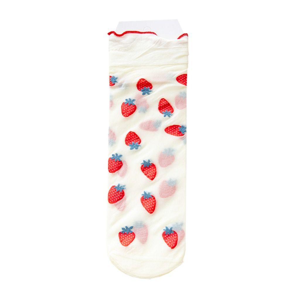 5 Pairs Ruffles Lolita Socks Anti-slip Women's Socks Fashion Summer Thin Socks For Women's Girls