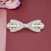 Elegant Barrettes for Woman White Pearl Shiny Fine Rhinestone Grains Hair Clips Korean Fashion Headwear