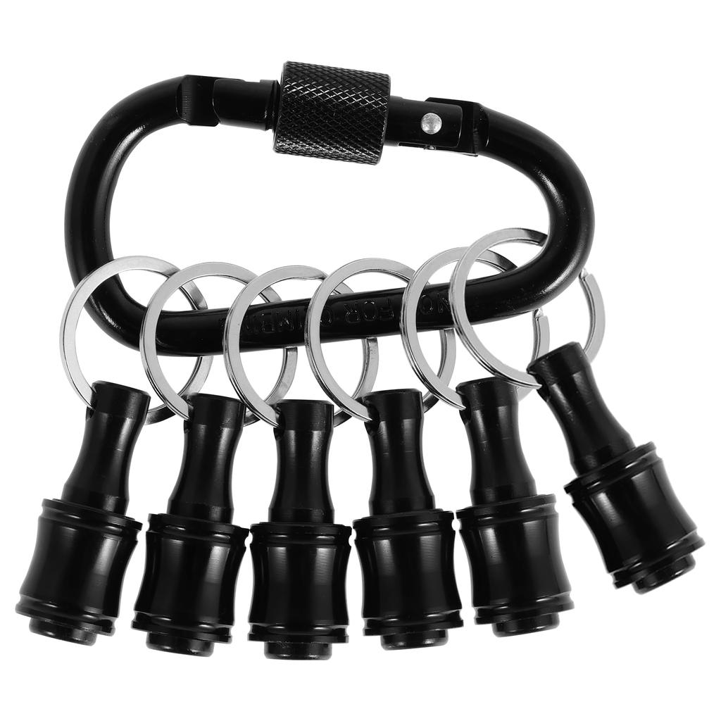 Держатель бит с карабином 1/4" шестигранный хвостовик сплав держатель бит для отвертки быстросменный удлинитель брелок адаптер для сверла и шурупа