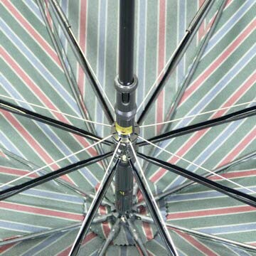 Luxury Long Umbrella Plain Striped GREEN Makita a Umbrella Manufacturer with a History of Over 140 Years Since the Edo Luxury Umbrella Koshu-ori Men's