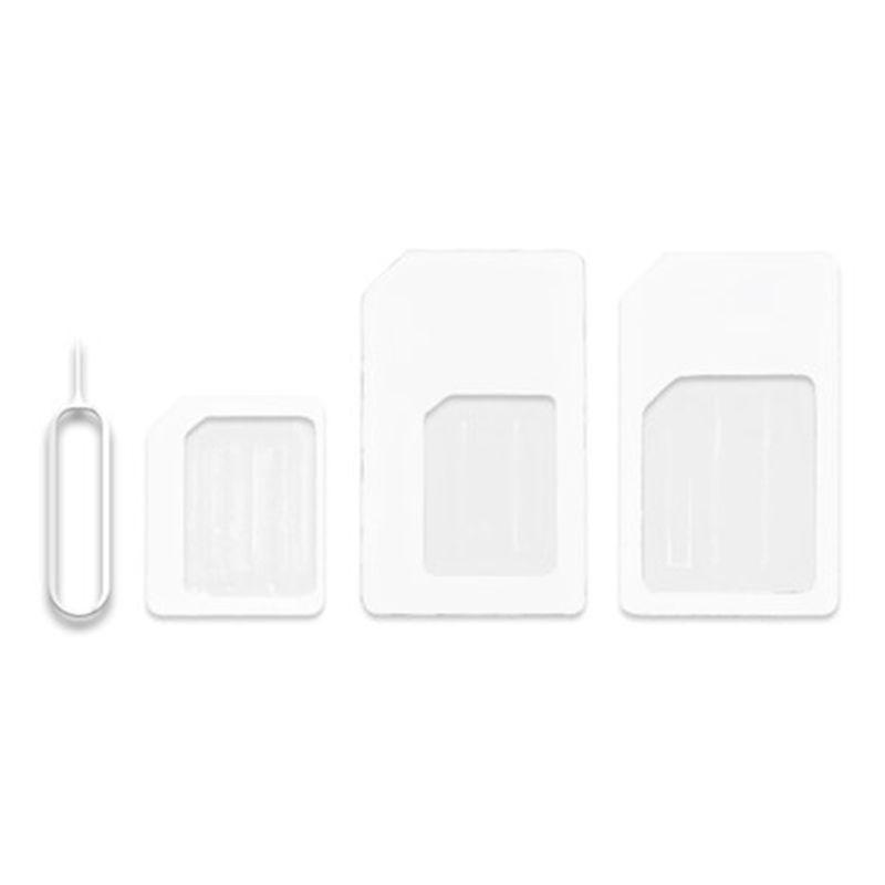 Переходник-конвертер с карты Nano SIM на Micro Standard для мобильного телефона, адаптер SIM-карты, конвертер, универсальный телефон для Nano SIM 4 в 1