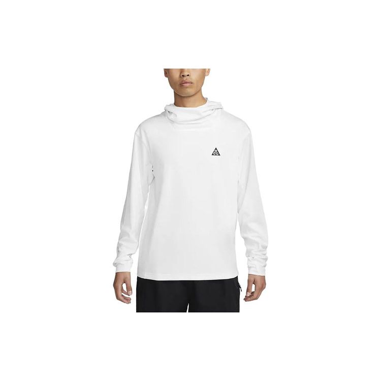 Nike ACG Dri-Fit ADV Lava Tree Толстовка с вышивкой и свободными длинными рукавами Мужские топы Белый DX6968-121