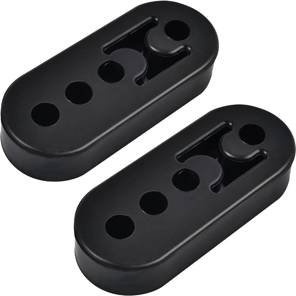 2Pcs Rubber Rubber Exhaust Hanger 4 Holes High Density Rubber Muffler Hanger Automobile