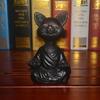 Resin Cat Meditation Decor for Home Office Desktop, Pastoral Style