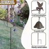 Gardens Metal Hummingbirds with Bells for Outside Garden Art,Decorative Garden Stakes