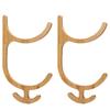 2 Tires Mat Holder 4 Hooks Wall Mounted Mat Storage Rack Accessories Storage for Home Fitness