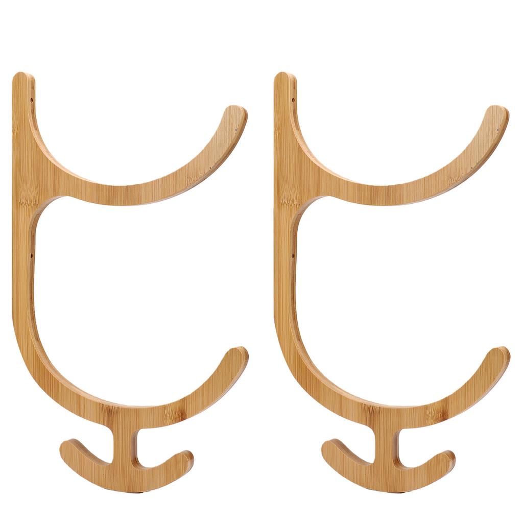 2 Tires Mat Holder 4 Hooks Wall Mounted Mat Storage Rack Accessories Storage for Home Fitness