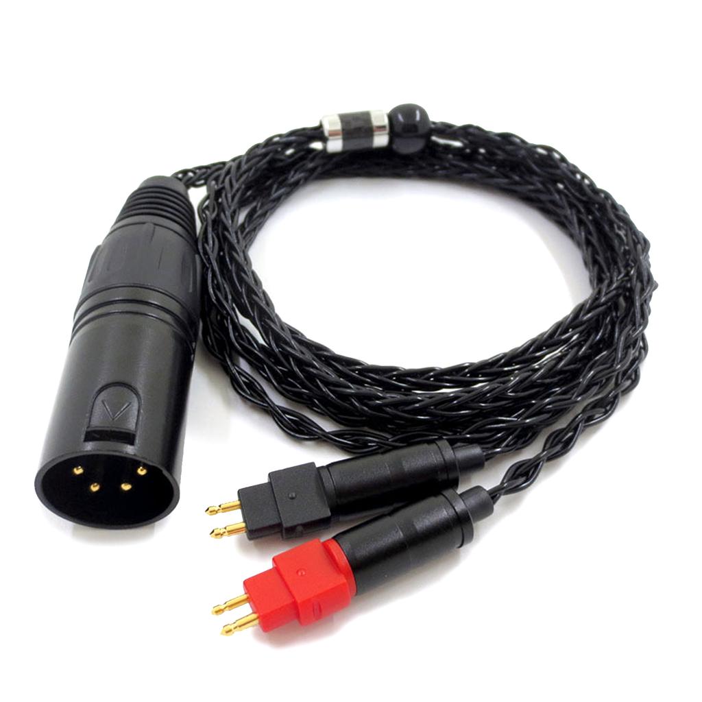 Улучшенный 4-контактный балансный кабель XLR для наушников hd600 hd650 hd580, гладкий высокочастотный кабель, аксессуары