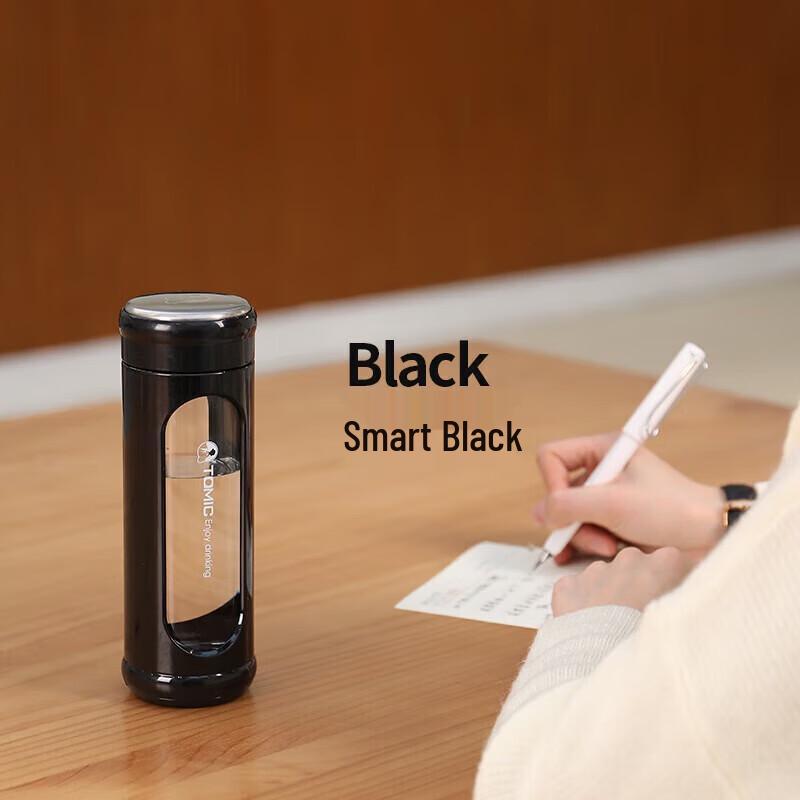 Temake TG82002 Portable Borosilicate Glass Water Bottle