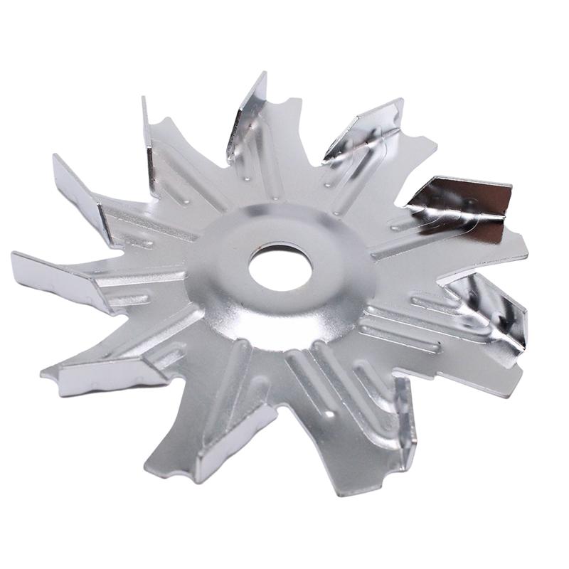 A03K-Chrome Alternator Fan And Pulley Kit For Chevy Small Block 327 350 383 400 1957 1985 Generator Pulley+Impeller