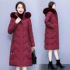 Зимняя женская куртка большого размера с толстой хлопковой подкладкой и капюшоном