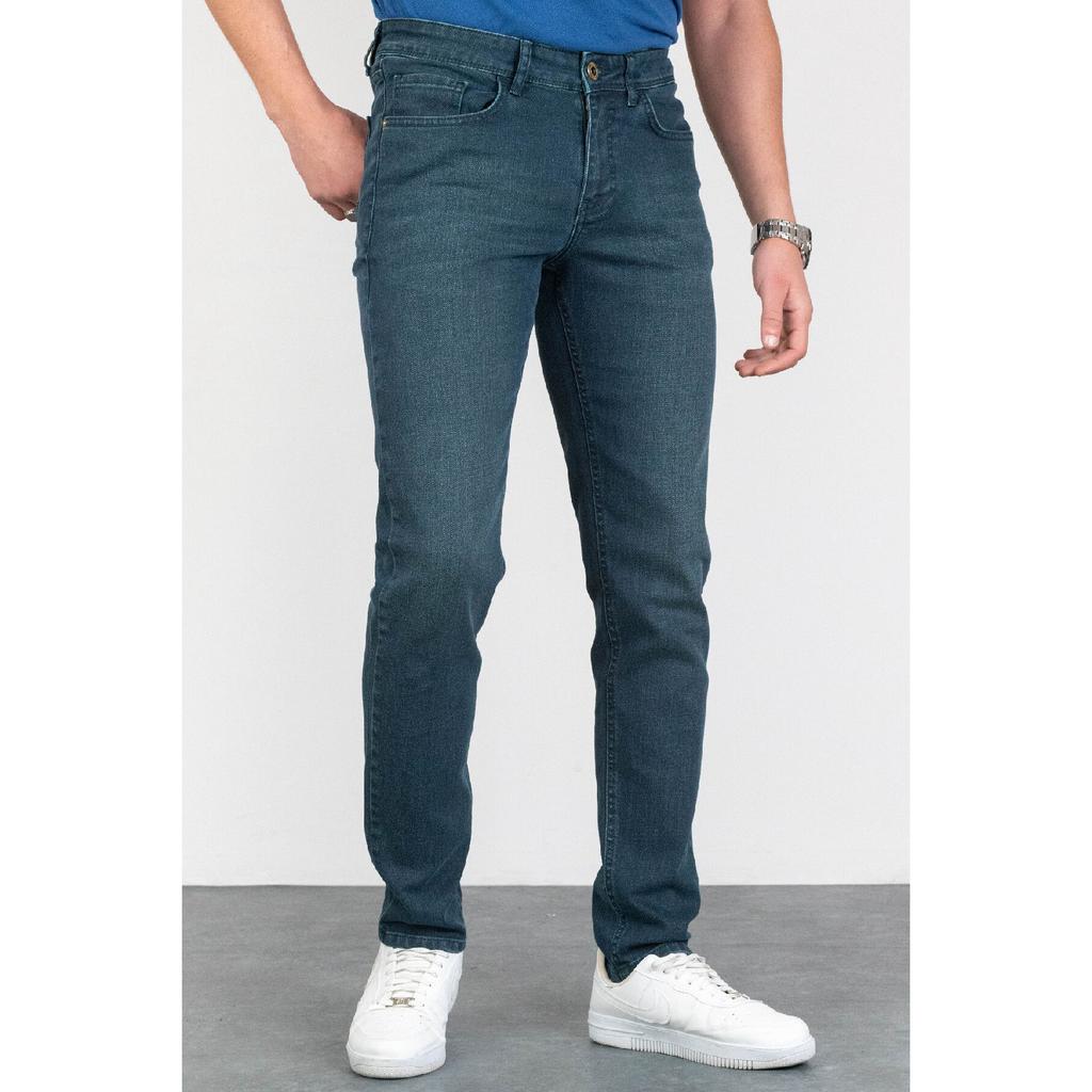 Мужские бежевые облегающие джинсы из гибкой лайкры Джинсы Hlthe001966