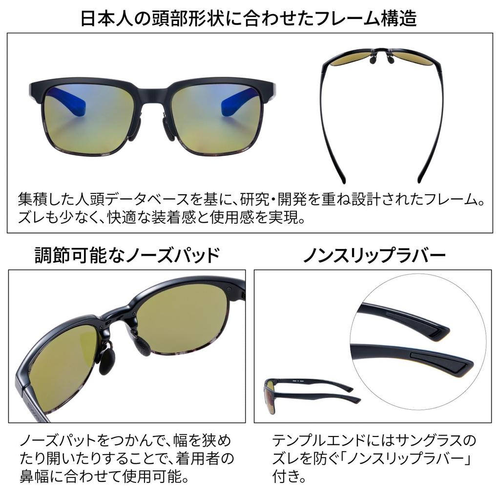 SWANS Made in Japan Sports Sunglasses ER2 Golf Driving Fishing Outdoor 0168 BK Black x Demi ULTRA Light Green ER-2 (For Use) ER2-0168_BK