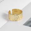 Silver Creative Irregular Concave Convex Gold Ring for Women Men Width Open Finger Rings Couple Jewelry Gifts