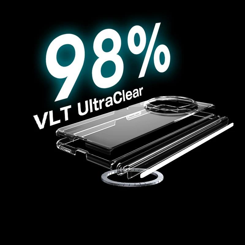 Wlons Transparent Case For Honor Magic V6 Wireless Charging Back Cover Back Cover Case for HONOR MAGIC V6