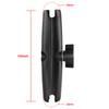 1 Inch Ball Head Combo Mount Holder with Double Socket Arm & Round Square Diamond AMPS Base Adapter for Gopro Camera Car Mount