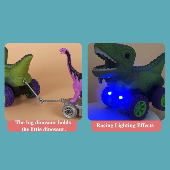 1 комплект игрушечных треков для машинок-динозавров с легкой музыкой, обучающий трек для самостоятельного изготовления