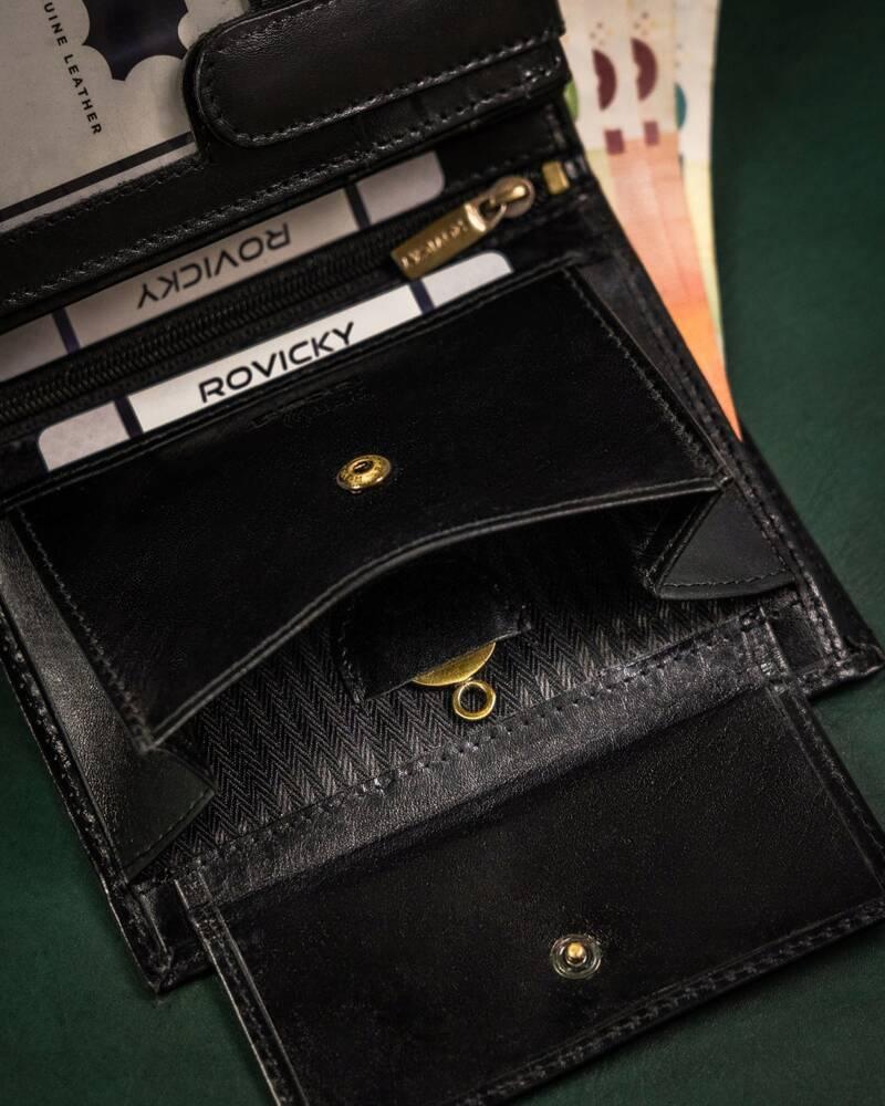 Large men's leather wallet - Rovicky