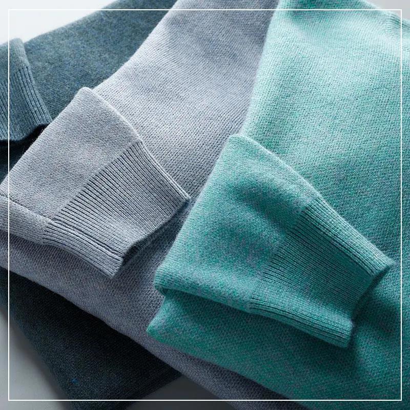 Весенне-осенний свитер с круглым воротником, мужская свободная вязаная рубашка, мужской пуловер