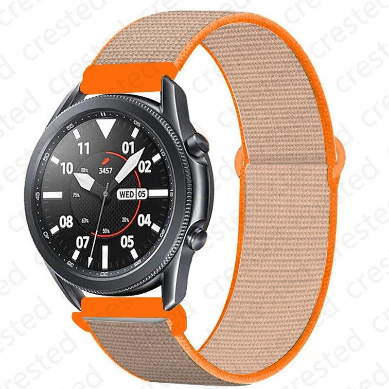 Ремешок 20/22 мм для Galaxy Watch 3/46/42 мм / активный 2 ремешка Samsung Gear S3 Frontier Sport нейлоновый браслет Huawei watch GT 2 41 45 мм