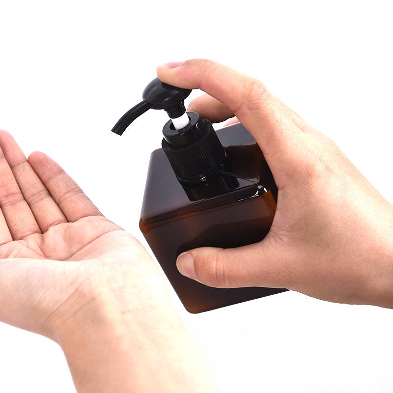250 мл бутылка лосьона квадратная пустая пластиковая бутылка шампунь мытье лица бутылка