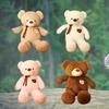 Genuine Teddy Bear Plushie With Silk Ribbon Perfect Gift For Baby Showers And Birthdays