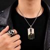 Hiphop Razor Blade Pendant Necklace Men Stainless Steel Male Knife Razorblade Shaver Shape Chain Jewelry  N443S01