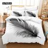 Комплект постельного белья Feather Duvet Cover Set 3D постельное белье Цифровая печать Постельное белье Queen Size Комплект постельного белья Модный дизайн