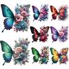 Cartoon Butterfly Iron On Patches Heat Transfer Sticker Animal Easy To Print Clothes Stickers Hoodies T-Shirt Diy Thermal Patch