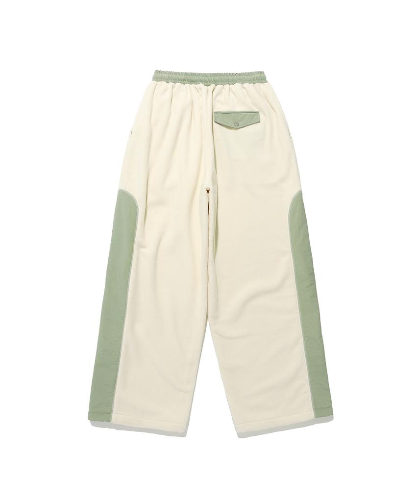 PHYSICAL DEPARTMENT Color Block Fleece Pants Ivory