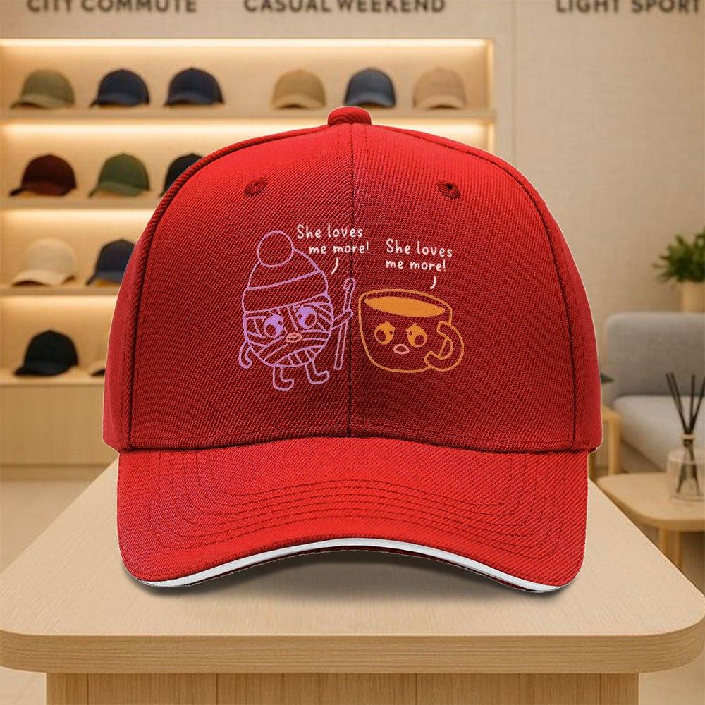 Crochet Yarn Coffee Lover Meme Baseball Cap Funny Graphic Polyester Casual Adjustable Adult Hat