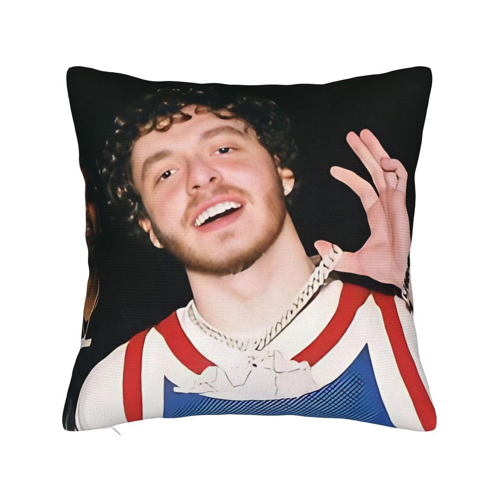 Pillow Case Singer Jack Harlow Soft Pillow Cover For Sofa Car Home Decor Kawaii Pillowcases
