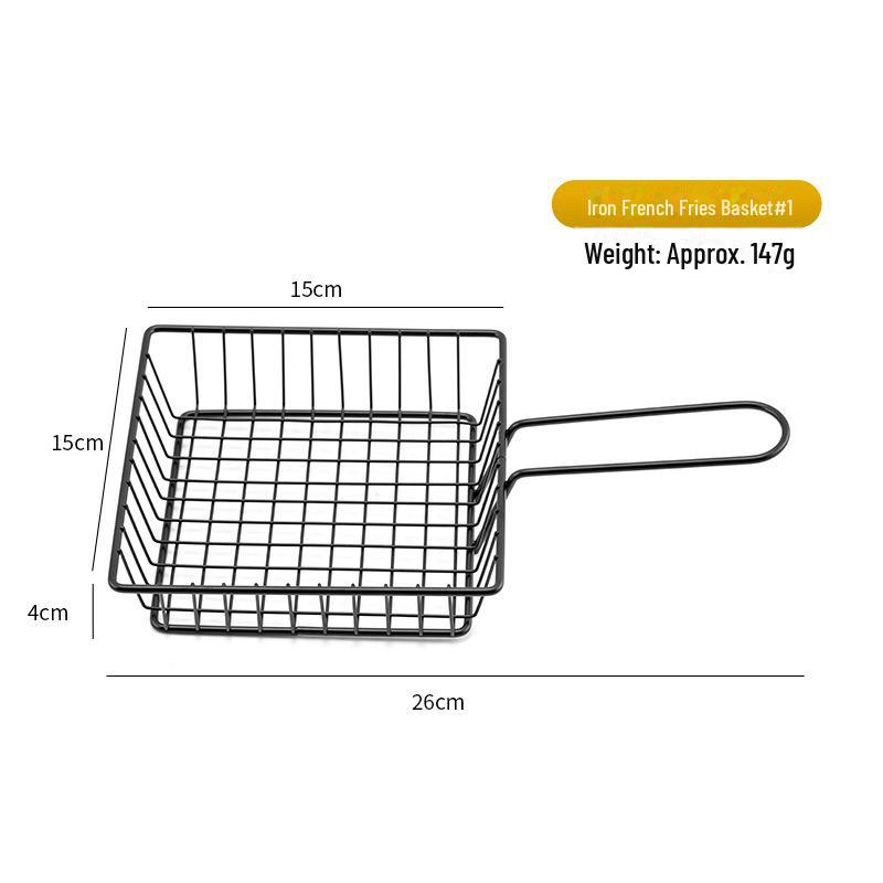 Корзина для жарки на сковороде: Держатель для закусок из картофеля фри и жареной курицы
