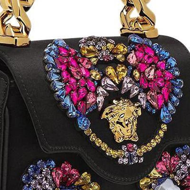 Versace Мини-сумка La Medusa Черный/Золотой Женские сумки 1003016-1A04293-1B00V