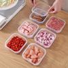 1Pcs Refrigerator Meat Frozen Storage Boxes Food Fresh-keeping Box Kitchen Superimposed Organizadore Storage Containers 350ml