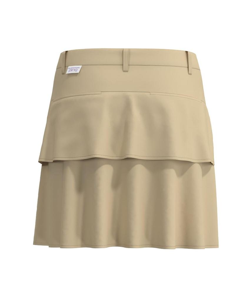 Ping Apparel Women's Tiered Skirt (Stretch, Infrared Heating) / Golf / 622-4234906 040_Beige SS