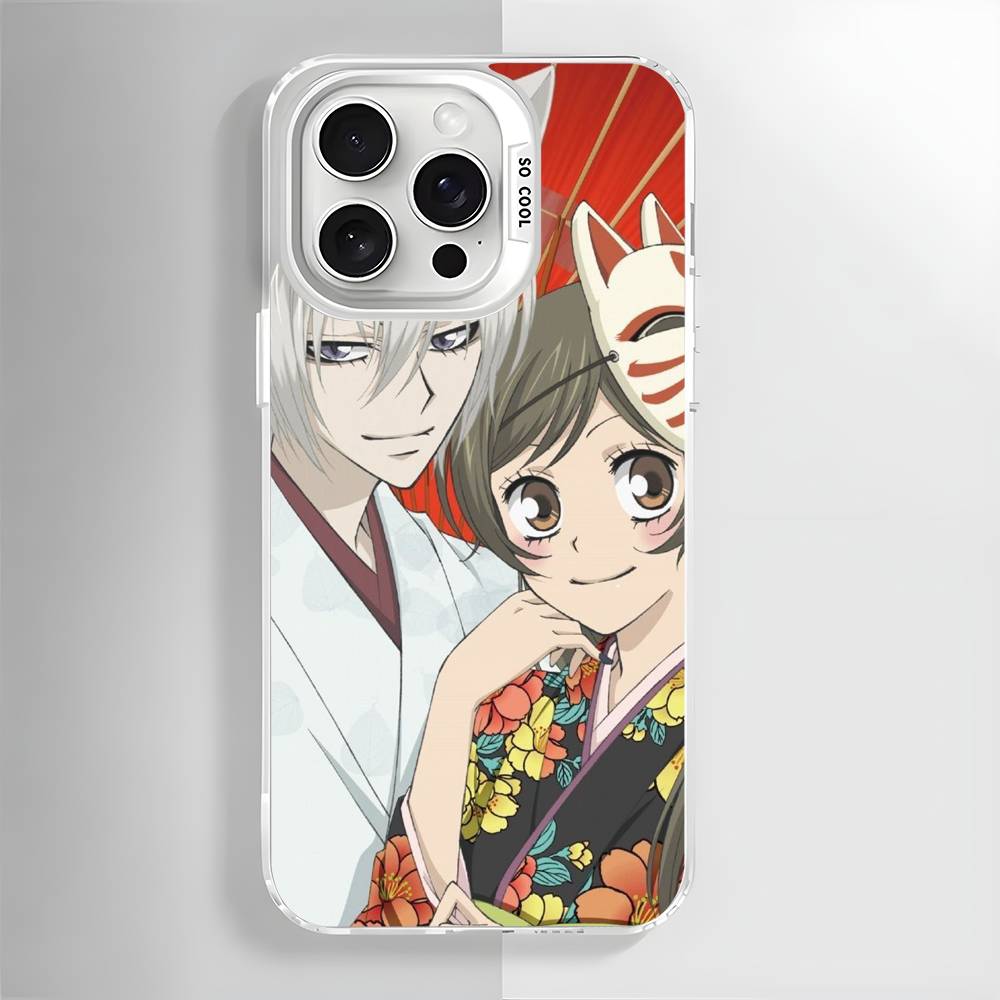 Чехол для телефона с аниме K-Kamisama Kiss для iPhone 16 15 14 13 12 11 Pro Max Белый Ультратонкий Лазерный Металлик Аврора Funda