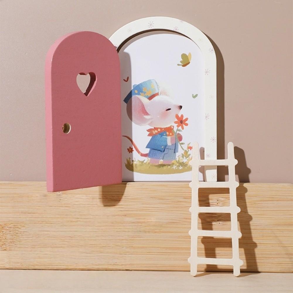 Creative Fairy Elf Door Glows in The Dark Window Mouse Hole  Baby Room Wall Decoration