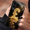 Premium Gold Pound Sign phone case glass s25 ultra case s26 ultra case for Samsung Galaxy S26 S25 S24 S23 S22 FE Ultra Plus