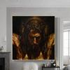 Abstract Jesus Canvas Paintings Religious Wall Art Posters And Prints Christian Wall Pictures for Living Room Cuadros Home Decor