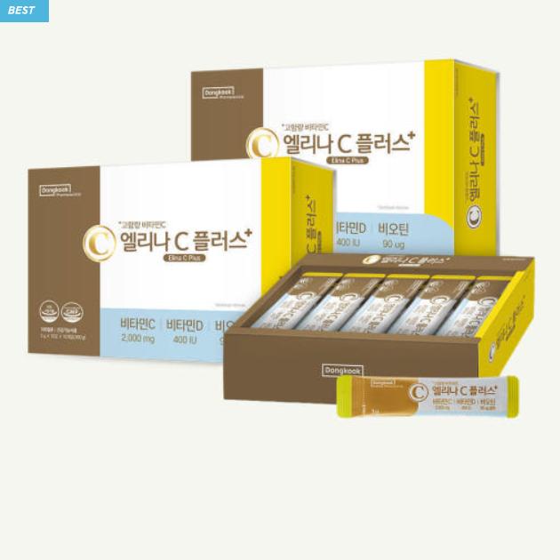 Dongkook Elina C Plus High-Strength Vitamin C, D & Biotin (100 Sticks)